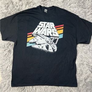 Star Wars Retro 77 Millennium Falcon Stripes Graphic Tee